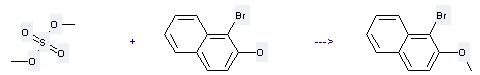 1-Bromo-2-naphthol can react with sulfuric acid dimethyl ester to get (1-bromo-[2]naphthyl)-methyl ether.